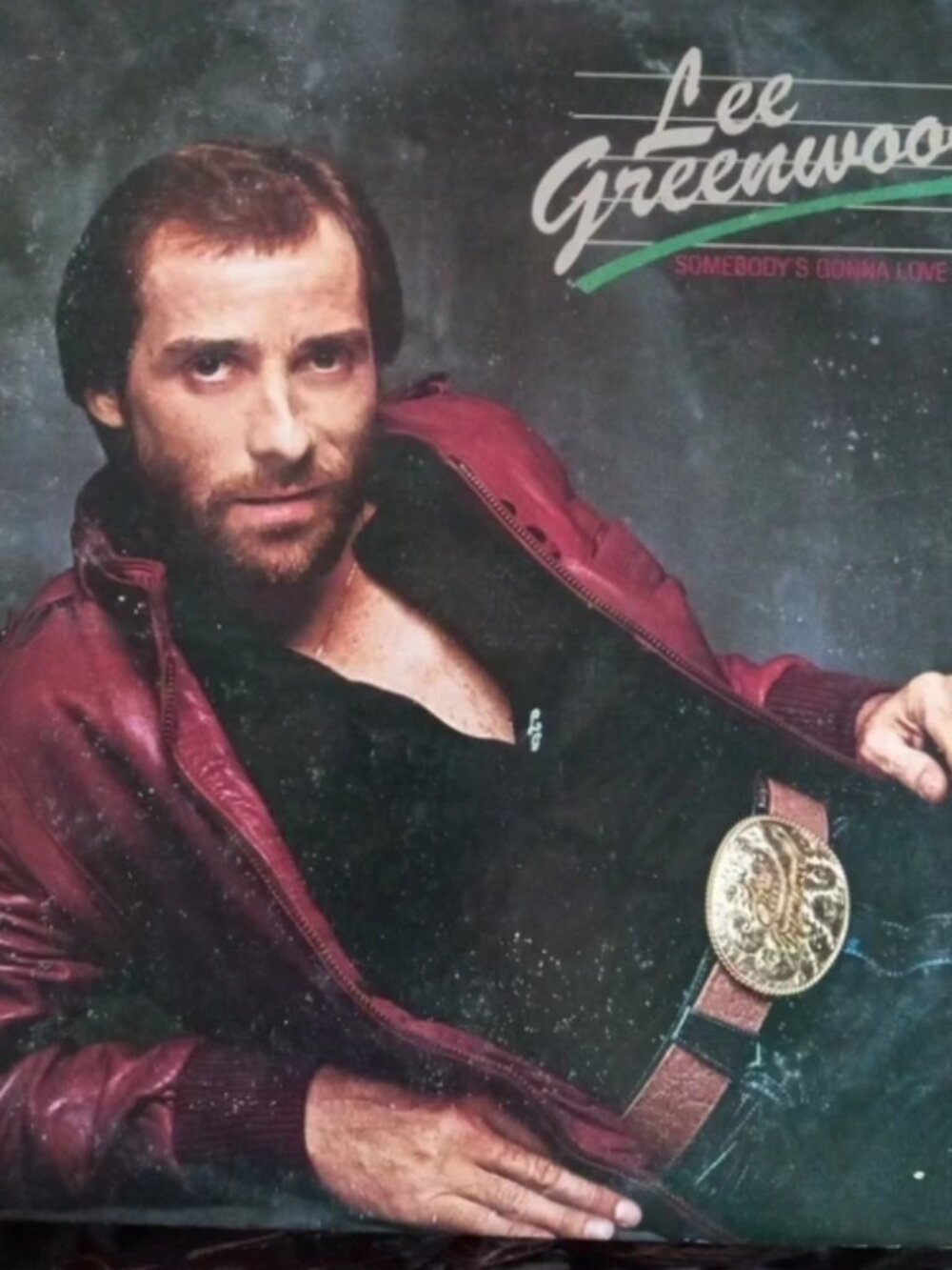 Vinyl LP records Lee Greenwood, titled "Somebody's Gonna Love You."
